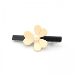 New Design Women Hair Accessories Clips Flower Duckbill Acrylic Acetate Hair Clips Wholesale For Girls