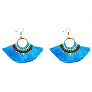 Wholesale Hot Selling Boho Hoop Tassel Earrings For Women Jewellery