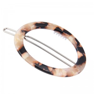 Wholesale Geometric Oval Hair Accessories Cellulose Acetate Acrylic Hair Clips Hair Barrette For Women