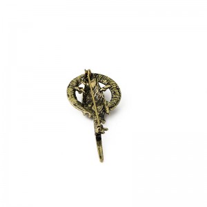 Popular Movie Game Of Thrones Gold Alloy Sceptre Brooch