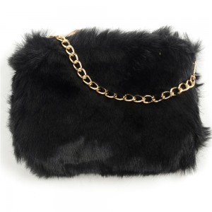 WENZHE Wholesale Fashion New Design Bag Soft Surface Fur Plush Women Crossbody Bag