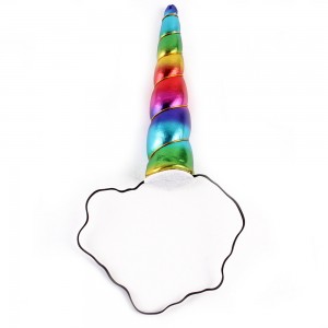 Factory Rainbow Baby Girls Unicorn headband Birthday Party Princess Unicorn Horn Hairband