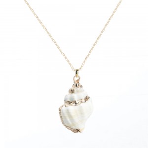 WENZHE Beach Jewelry Natural Sea Shell Pendant Necklace For Women