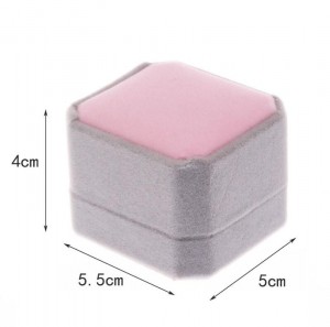 Wholesale rectangle shape velvet gift earring jewelry packaging box