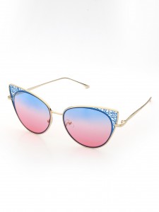 WENZHE Fashion Sunglass Metal Frame Sunglass Round Sunglasses Women