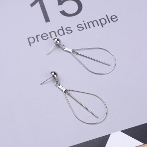 Latest product in market gold earring designs waterdrop geometry charm earring