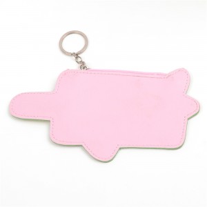 WENZHE Ice Cream Shape Small Cute PU Zipper Pocket Coin Purses