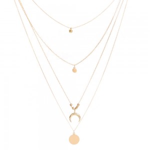 High Quality Multilayer Pendant Clavicle Gold Chain Necklaces