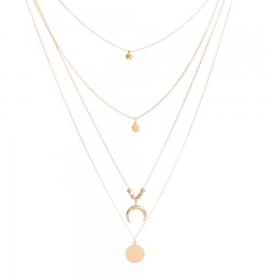 High Quality Multilayer Pendant Clavicle Gold Chain Necklaces