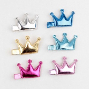 Cute Children Princess shiny Crown Wholesale Hair Clips For Kids Decorative