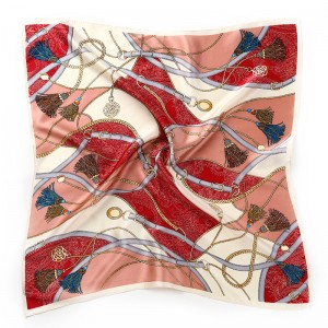 WENZHE New Design Printed Square Scarf Women Shawl Scarf Girl Lady Bag Scarf