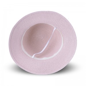 WENZHE Children’s Rabbit Straw Hat Sunscreen Beach Solid Color Hats