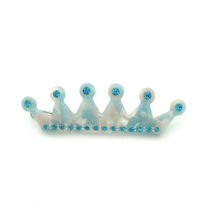 Fashion Pretty Hair Accessories Acrylic Cellulose Acetate Rhinestone Crown Hair Clips For Women/Girls