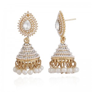 New Designs Gold Jhumka Earring Wedding Tear Drop Earrings For Women