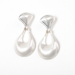 Wholesale Statement Teardrop Silver Plated Alloy Drop Earring