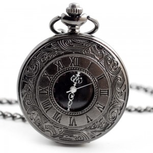 Best Quality Pastoral style retro Roman pocket watch with chain