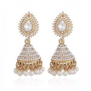 New Designs Gold Jhumka Earring Wedding Tear Drop Earrings For Women