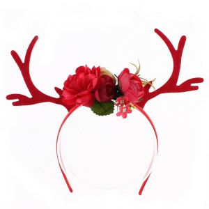 Fashion Children Girls Adults Christmas Headband Cute Christmas Reindeer Antler Flower Hairband