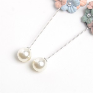 WENZHE Beautiful Flowers Pearl Alloy Metal Scarf Clips Brooches
