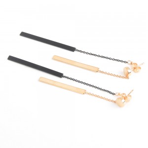 WENZHE Long Tassel Stud Earring