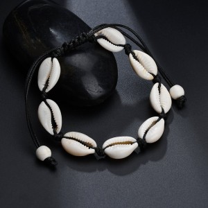 Newest Hot Sale Shell Bracelet Adjustable Handmade Rope Chain Seashell Sea Shell Bracelet