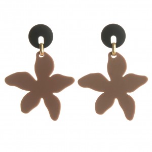 WENZHE New Fashion Summer Jewelry Flower Acrylic Drop Earrings For Women