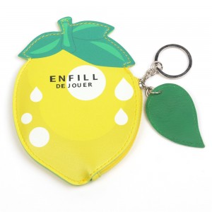 WENZHE Cute Cartoon Fresh Fruit Design PU Mini Wallet Purse