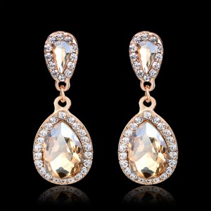 High Quality Discount Vintage Elegant Women Crystal Pendant Earrings