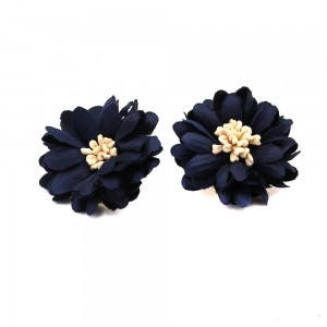 Fashion Jewelry Exquisite Multicolor Fabric Small Flower Stud Earrings For Women