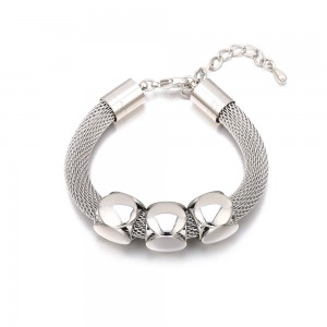 Personalized Titanium Steel Luxury Mesh Geometric Adjustable Bracelet