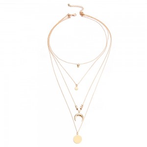 High Quality Multilayer Pendant Clavicle Gold Chain Necklaces