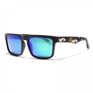 WENZHE Classic Polarized Sunglasses Men Driving Hiking Sunglasses Graffiti Frames Male Sun Glasses