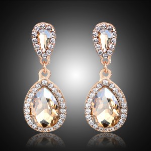 High Quality Discount Vintage Elegant Women Crystal Pendant Earrings