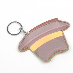 WENZHE Leather PU Coin Bag Cute Children Small Coin Wallet Purse Key Chain