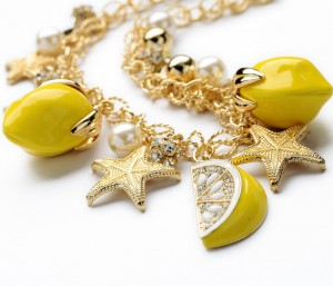 Star Starfish Bracelet Summer Lemon Yellow Fruit Bracelet For Women