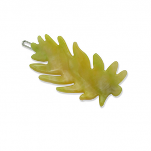 Cute Fashion Frog Buckle Hair Clips with Plastic Leaf for Girl Hair Accessories