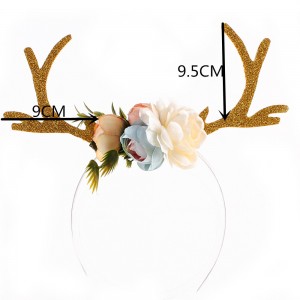 Fashion Children Girls Adults Christmas Headband Cute Christmas Reindeer Antler Flower Hairband