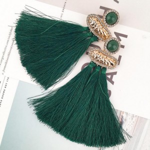 Boho style handmade long tassel women vintage fashion jewelry drop earrings