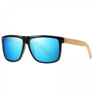 WENZHE Hot Sale Custom Fashion Polarized Wooden Bamboo Sunglasses For Unisex