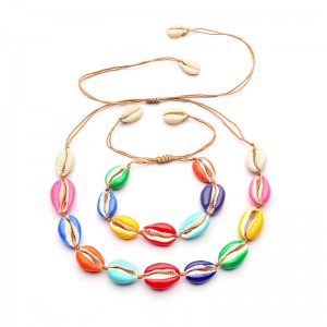 WENZHE latest design drop oil colorful natural shell bracelet for women