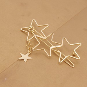 Hair clip Women Ladies Popular Hollow Star Tassel Hairpin Hair Pin Hair Clips