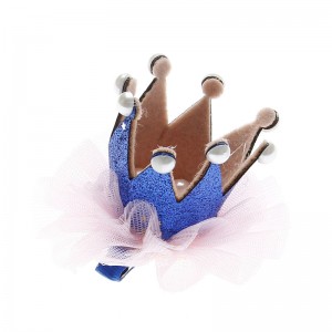 Fashion European and American Style Lace Solid Crown Princess Hairpin Children Hair Clips