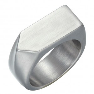 Factory Direct Sell Stainless Steel Glossy Mirror Finish Arrow Men’s Ring