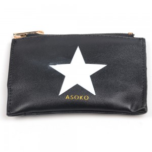 WENZHE Star Black PU Leather Handbags