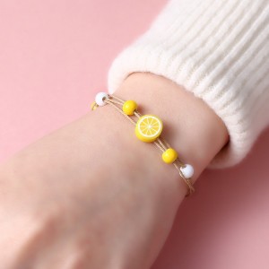 Wholesale fashion jewelry cute fruit bracelet female couple sister bracelet