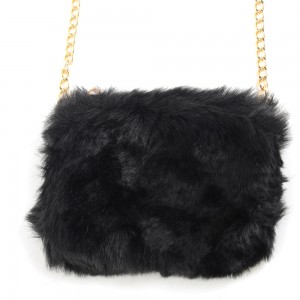 WENZHE Wholesale Fashion New Design Bag Soft Surface Fur Plush Women Crossbody Bag