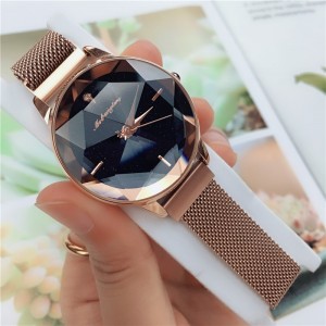 Fashionable wrist strap geneva quartz luxury women watch