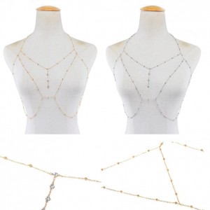 Simple Design Multilayer Rhinestone Crystal Bikini Sexy Body Chain