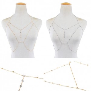 Simple Design Multilayer Rhinestone Crystal Bikini Sexy Body Chain