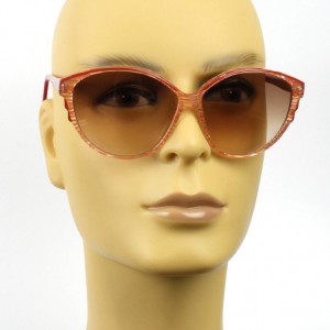 pink vintage sunglasses – striped transparent sunglasses for women – original 1980s large womens sun glasses